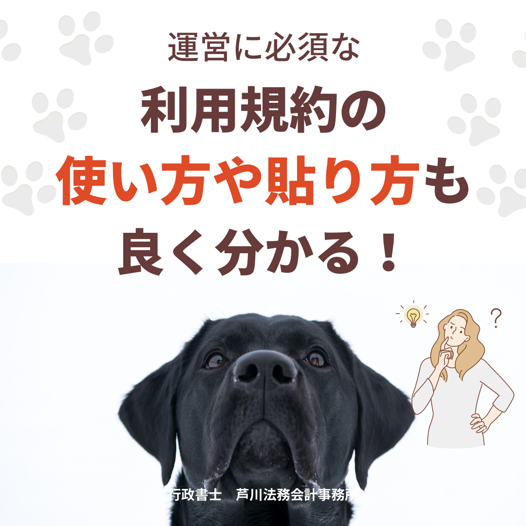 【相談OK!】専門行政書士が実務で使う本当に安全なペットシッター利用規約